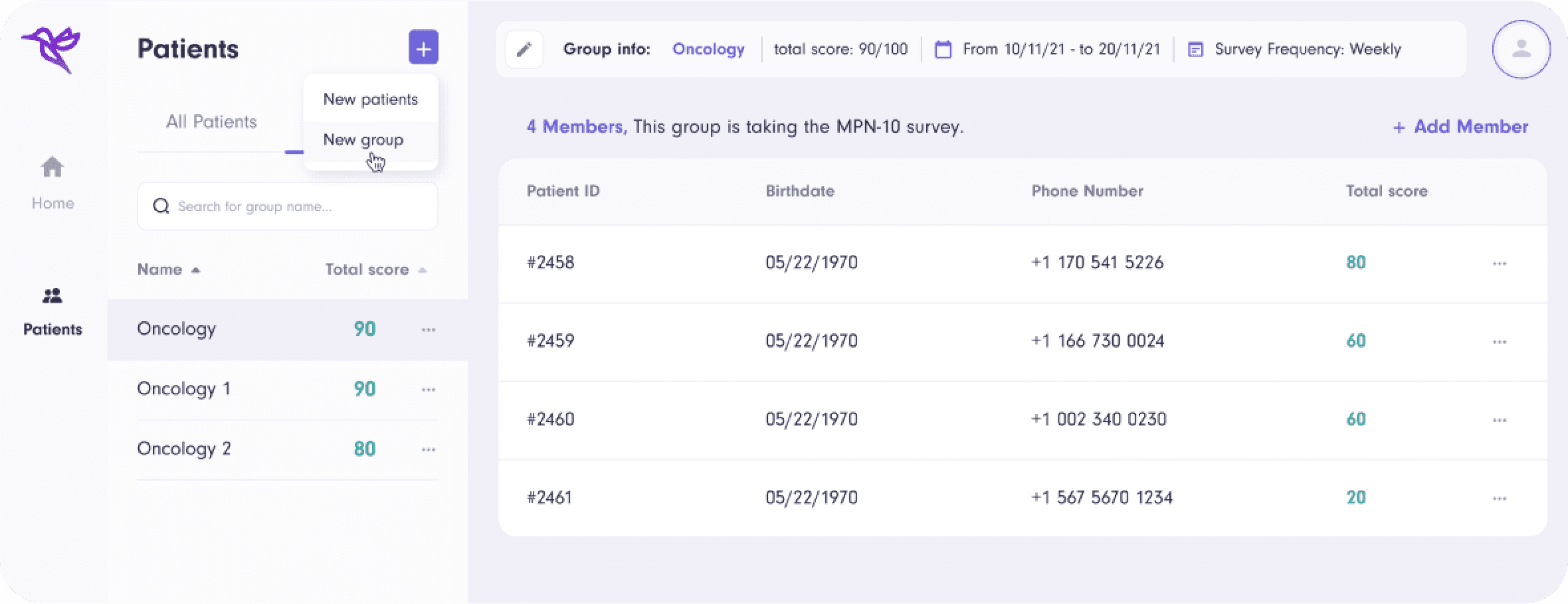 Взаимодействие с пациентами Acellus Health