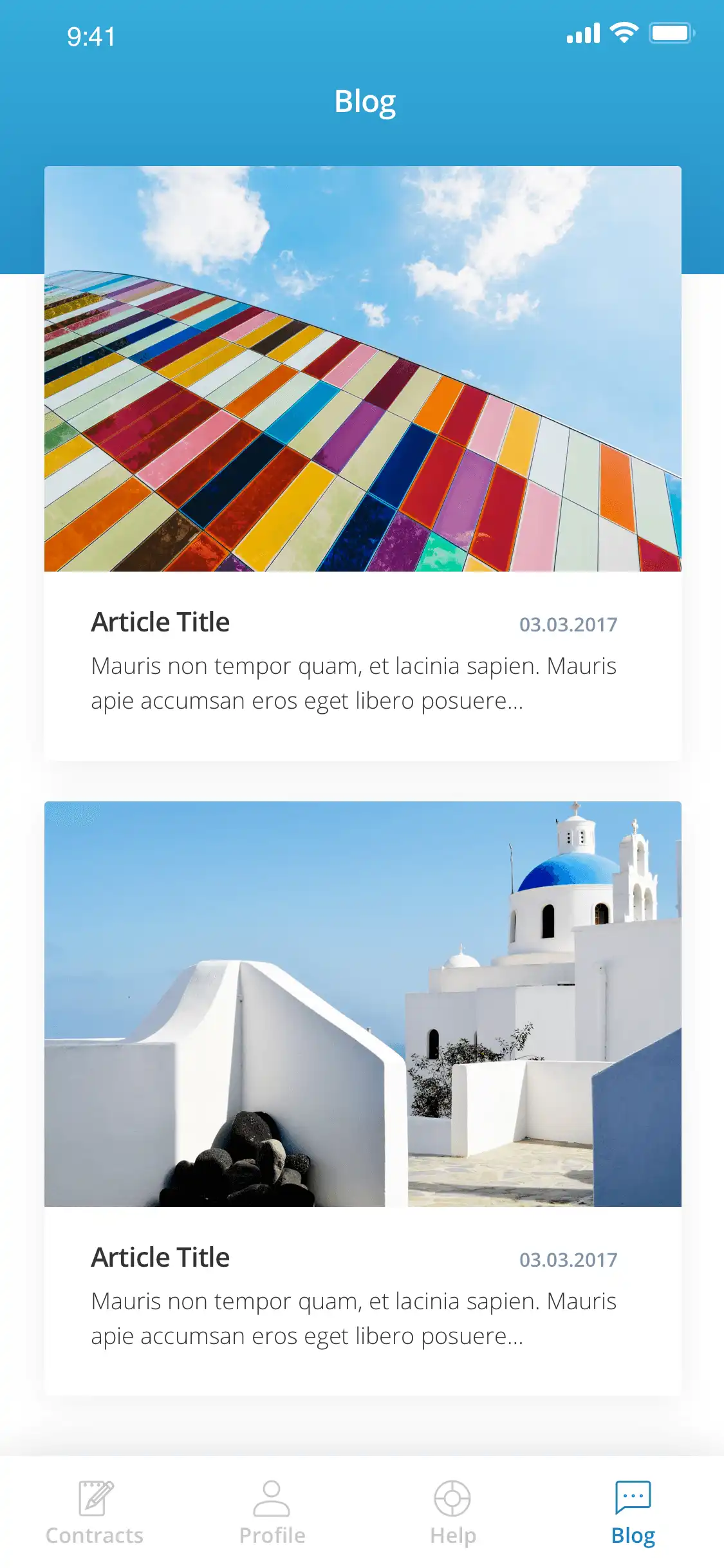 Новостная лента в мобильном приложении CombInvest